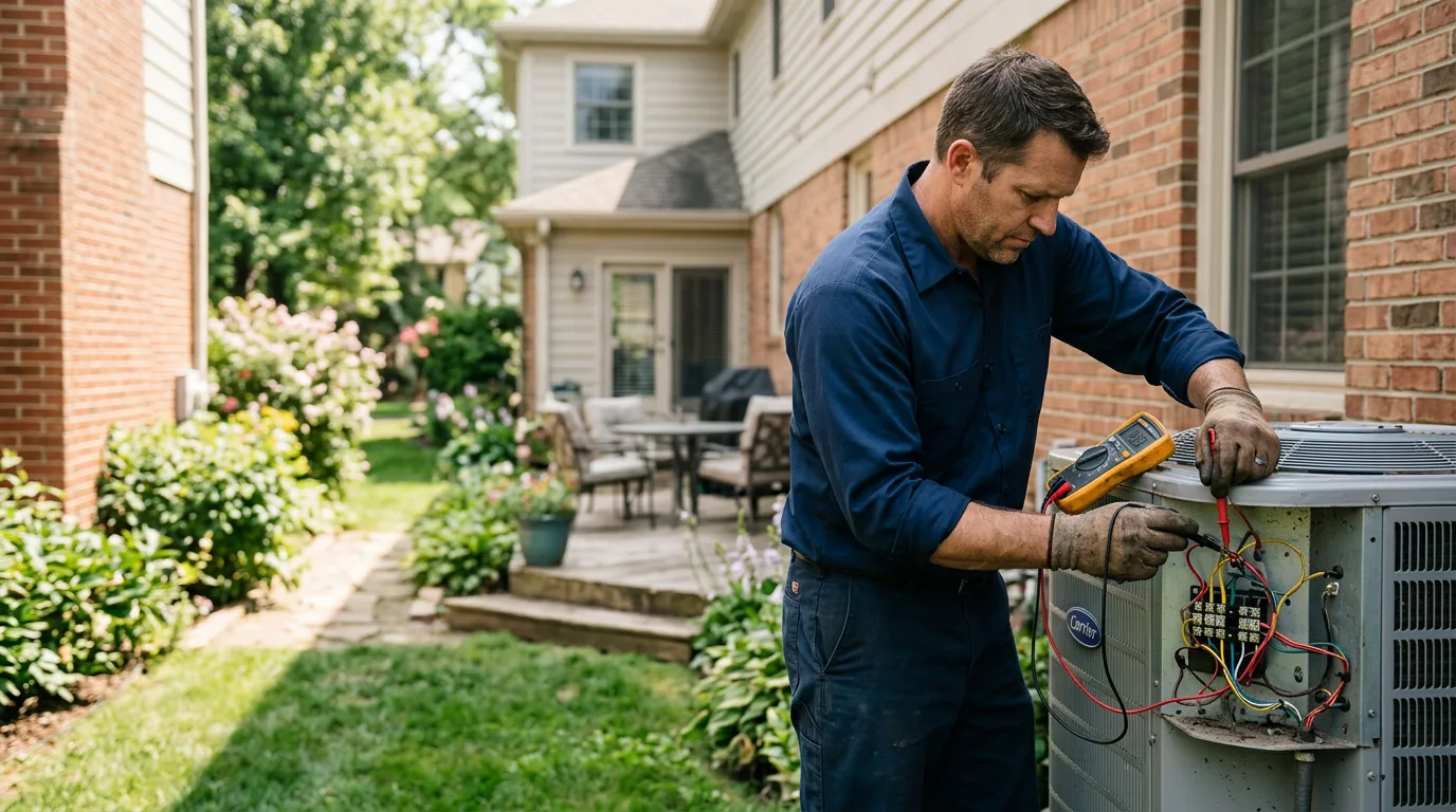 HVAC technician working near Mills, NE